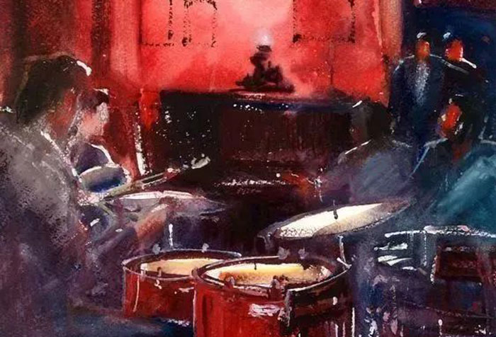 意大利畫家羅伯托·贊加雷利暢快淋漓的水彩風景畫欣賞